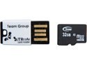 Team 32GB Micro SDHC Flash Card With Card Reader Model TUSDH32GCL1033