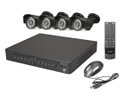 LaView Complete 8 Channel Security DVR System Easy DIY Four 520TVL Infrared Surveillance Cameras