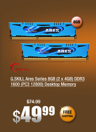 G.SKILL Ares Series 8GB (2 x 4GB) DDR3 1600 (PC3 12800) Desktop Memory