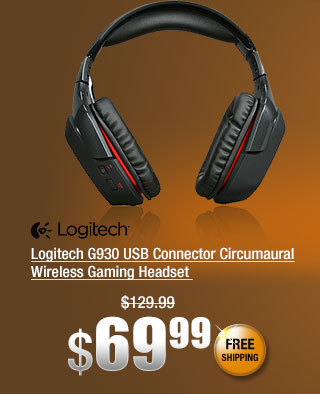 Logitech G930 USB Connector Circumaural Wireless Gaming Headset 