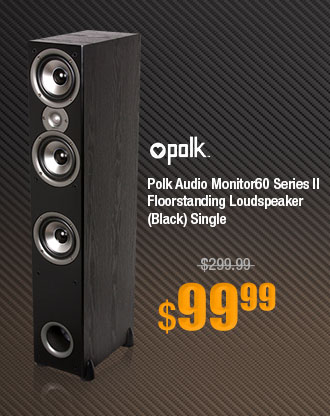 Polk Audio Monitor60 Series II Floorstanding Loudspeaker (Black) Single