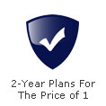warranty - 2-year plan for the price of 1.