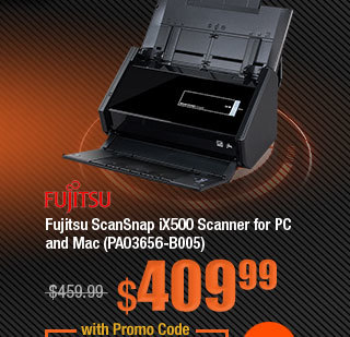 Fujitsu ScanSnap iX500 Scanner for PC and Mac (PA03656-B005)