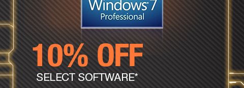 10% OFF SELECT SOFTWARE*