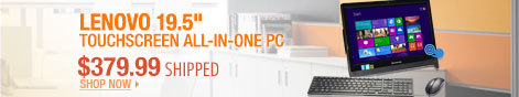 Newegg Flash - Lenovo 19.5 inch Touchscreen All-In-One PC.