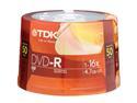 TDK 4.7GB 16X DVD-R 50 Packs Spindle Disc Model 48518