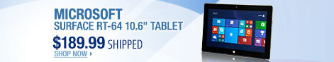 Newegg Flash - Microsoft Surface RT-64 10.6 inch Tablet.