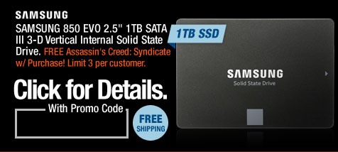 SAMSUNG 850 EVO 2.5" 1TB SATA III 3-D Vertical Internal Solid State Drive