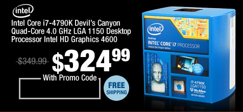 Intel Core i7-4790K Devil’s Canyon Quad-Core 4.0 GHz LGA 1150 Desktop Processor Intel HD Graphics 4600