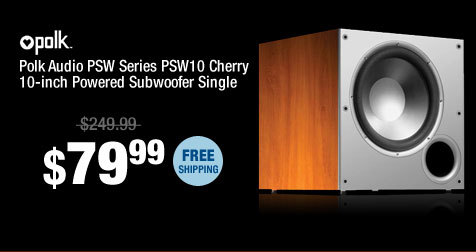 Polk Audio PSW Series PSW10 Cherry 10-inch Powered Subwoofer Single