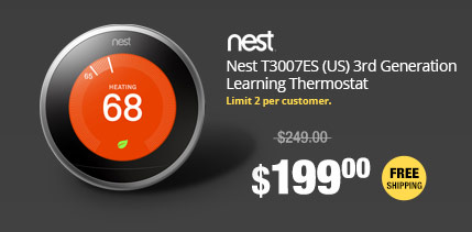 Nest T3007ES (US) 3rd Generation Nest Learning Thermostat