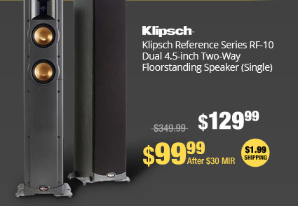 Klipsch Reference Series RF-10 Dual 4.5-inch Two-Way Floorstanding Speaker (Single)