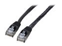 Coboc CY-CAT6-02-BK 2ft. 24AWG Snagless Cat 6 Black Color 550MHz UTP Ethernet Stranded Copper Patch cord /Molded Network lan Cable 