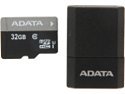 ADATA Premier 32GB microSDHC UHS-I CLASS 10 with V3 USB Reader (Black/Blue) 