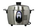 TATUNG TAC-06KN(UL) Silver 6 Cup Stainless Steel Multi-Functional Rice Cooker and Steamer 