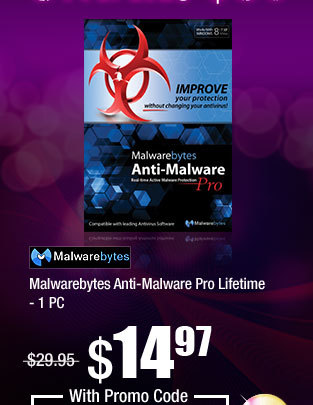 Malwarebytes Anti-Malware Pro Lifetime - 1 PC