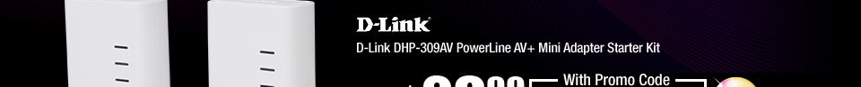 D-Link DHP-309AV PowerLine AV+ Mini Adapter Starter Kit