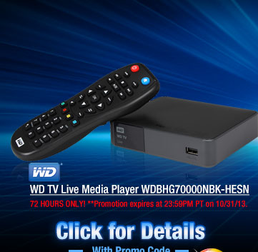 WD TV Live Media Player WDBHG70000NBK-HESN