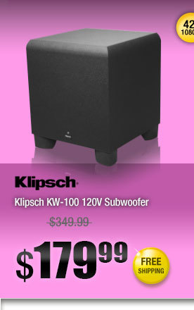Klipsch KW-100 120V Subwoofer 