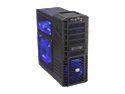 COOLER MASTER HAF 932 Advanced Blue Edition RC-932-KKN3-GP Black Steel ATX Full Tower Computer Case with USB 3.0, Black Interior and Four Blue LED Fans-1x 230mm front fan, 1x 230mm top fan, 1x 230mm side fan, and 1x 140mm rear fan 