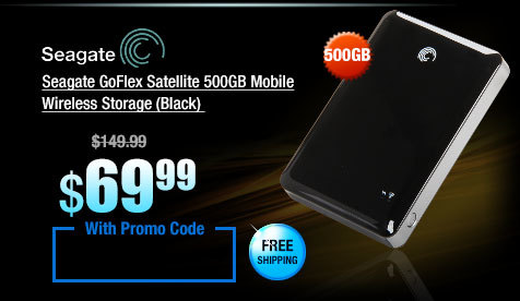 Seagate GoFlex Satellite 500GB Mobile Wireless Storage (Black)