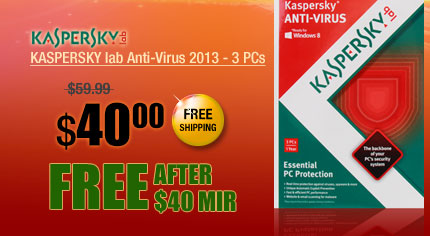 KASPERSKY lab Anti-Virus 2013 - 3 PCs