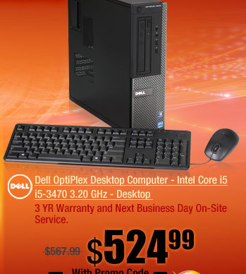 Dell OptiPlex Desktop Computer - Intel Core i5 i5-3470 3.20 GHz - Desktop 