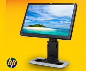 refurbished: hp l2045w black-silver 20.1" 5ms widescreen lcd monitor  with height & pivot adjustments