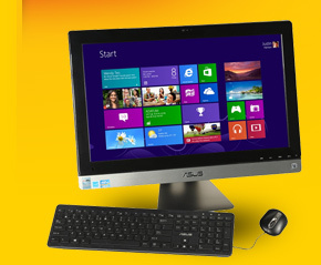 refurbished: asus intel core i3 6gb ddr3 1tb hdd capacity 23.6" all-in-one pc windows 8