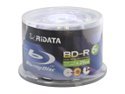 RiDATA 25GB 6X BD-R Inkjet Printable 50 Packs Spindle Disc Model BDR-256-RDIWN-CB50 