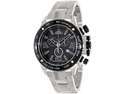 Swiss Precimax Men's Forge Pro SP13246 Silver Stainless-Steel Swiss Chronograph Watch with Black Dial 