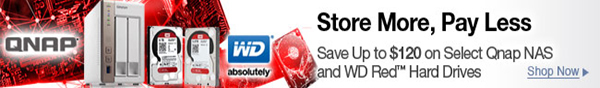 WD - Store More, Pay Less. Save up to 120USD on Select Qnap NAS and WD Red Hard Drive. Shop Now.