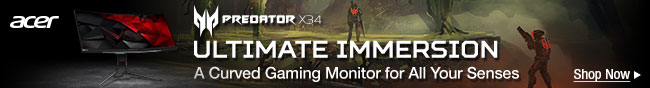 acer - ULTIMATE IMMERSION. A curved gaming monitor for all your senses