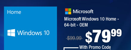 Microsoft Windows 10 Home - 64-bit - OEM