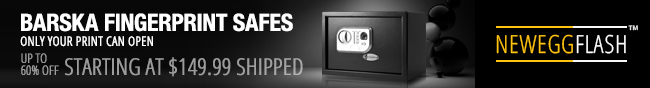 Newegg Flash - BARSKA FINGERPRINT SAFES. ONLY YOUR PRINT CAN OPEN. UP TO 60% OFF. STARTING AT $149.99 SHIPPED.