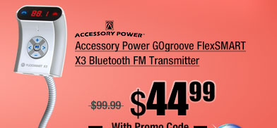 Accessory Power GOgroove FlexSMART X3 Bluetooth FM Transmitter