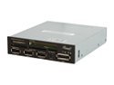 Rosewill RCR-IM5001 USB2.0 75 in 1 internal Card Reader w/ 3 ports USB2.0 Hub / eSATA port / Extra silver face plate / Molex Power