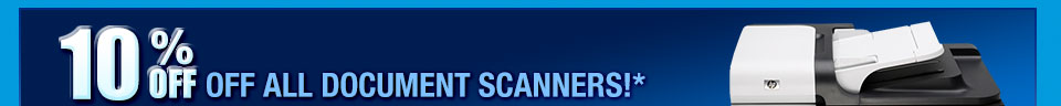 10% OFF ALL DOCUMENT SCANNERS!*
