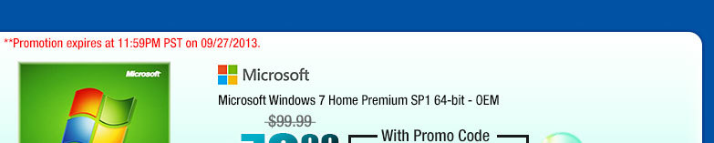 Microsoft Windows 7 Home Premium SP1 64-bit - OEM