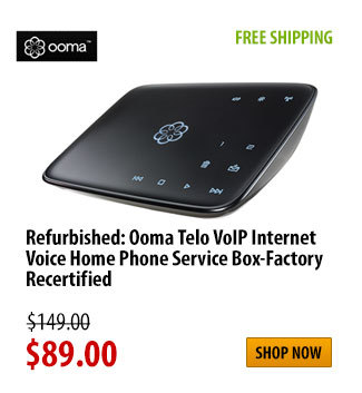 Refurbished: Ooma Telo VoIP Internet Voice Home Phone Service Box-Factory Recertified, FREE SHIPPING, was $149.00 - Now $89.00, Shop Now