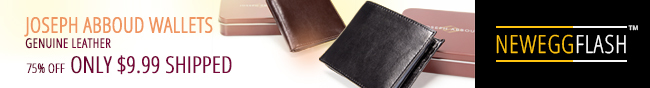 Newegg Flash - JOSEPH ABBOUD WALLETS. GENUINE LEATHER. 75% OFF ONLY $9.99 SHIPPED.