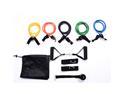 Soozier 11 pc Resistance Band Set w/ Door Anchor, Ankle Strap, Handle, & Carrying Case