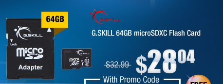 G.SKILL 64GB microSDXC Flash Card