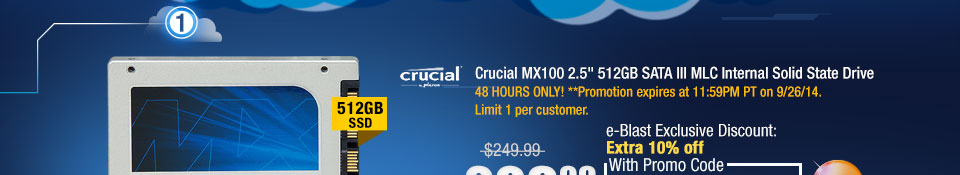 Crucial MX100 2.5" 512GB SATA III MLC Internal Solid State Drive