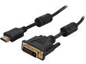 Coboc 6 ft. 30AWG High Speed  HDMI to DVI-D Adapter Cable w/Ferrite Cores M-M 