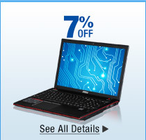7% OFF SELECT GAMING NOTEBOOKS*