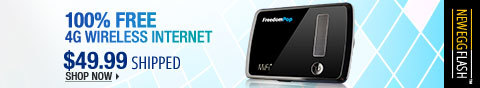 Newegg Flash - 100% Free 4G Wireless Internet.