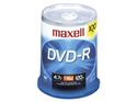 maxell 4.7GB 16X DVD-R 100 Packs Spindle Disc