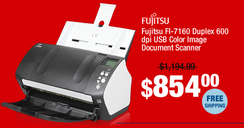 Fujitsu FI-7160 Duplex 600 dpi USB Color Image Document Scanner