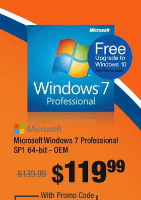 Microsoft Windows 7 Professional SP1 64-bit - OEM